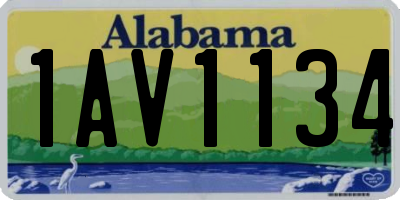 AL license plate 1AV1134