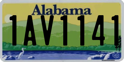 AL license plate 1AV1141