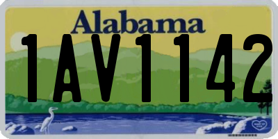 AL license plate 1AV1142