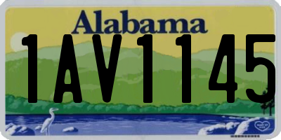 AL license plate 1AV1145