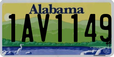 AL license plate 1AV1149