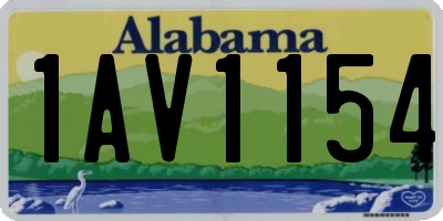 AL license plate 1AV1154