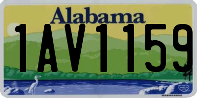 AL license plate 1AV1159