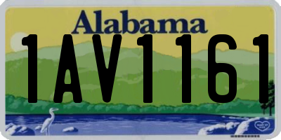 AL license plate 1AV1161
