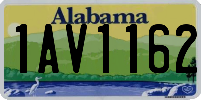 AL license plate 1AV1162