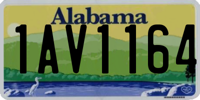 AL license plate 1AV1164