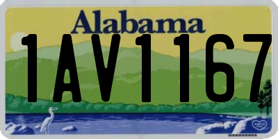AL license plate 1AV1167