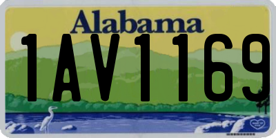 AL license plate 1AV1169