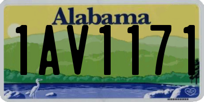 AL license plate 1AV1171