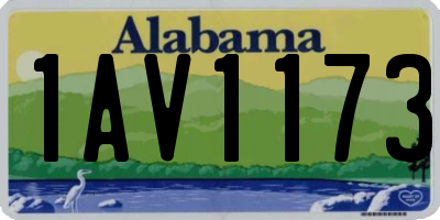 AL license plate 1AV1173