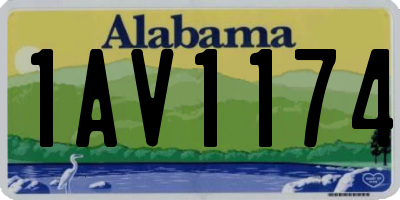 AL license plate 1AV1174