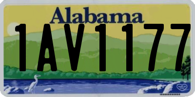 AL license plate 1AV1177