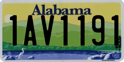 AL license plate 1AV1191