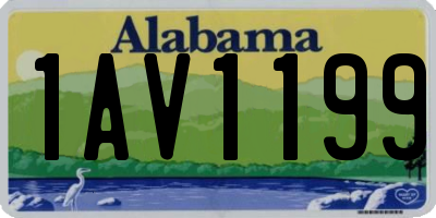 AL license plate 1AV1199