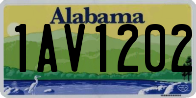 AL license plate 1AV1202