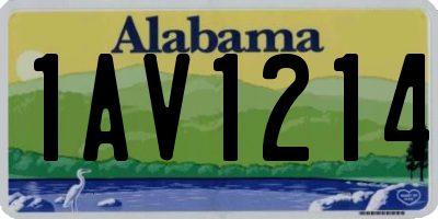 AL license plate 1AV1214
