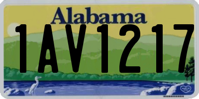 AL license plate 1AV1217