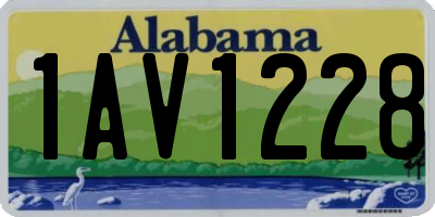 AL license plate 1AV1228