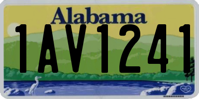 AL license plate 1AV1241