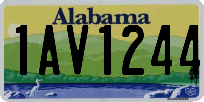 AL license plate 1AV1244