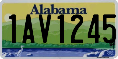 AL license plate 1AV1245