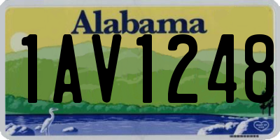 AL license plate 1AV1248