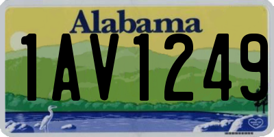 AL license plate 1AV1249