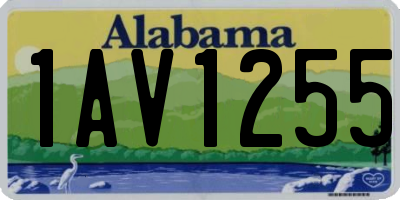 AL license plate 1AV1255