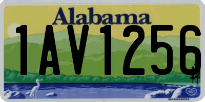 AL license plate 1AV1256