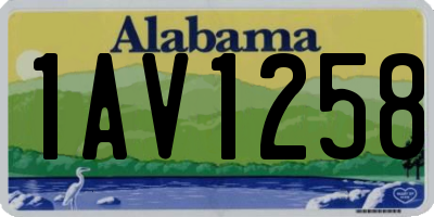 AL license plate 1AV1258