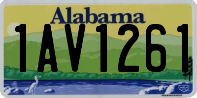 AL license plate 1AV1261