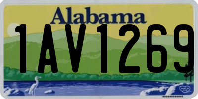 AL license plate 1AV1269
