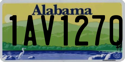 AL license plate 1AV1270