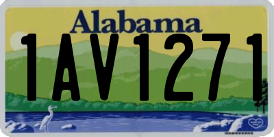 AL license plate 1AV1271