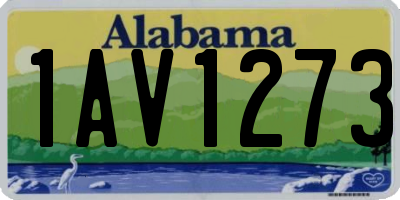 AL license plate 1AV1273