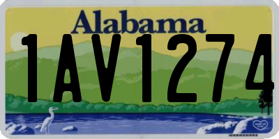 AL license plate 1AV1274