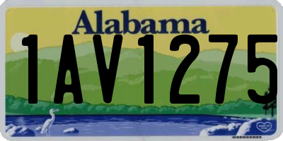 AL license plate 1AV1275