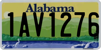 AL license plate 1AV1276