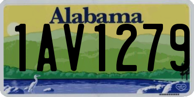 AL license plate 1AV1279
