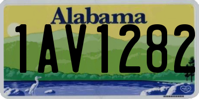 AL license plate 1AV1282