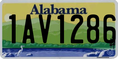 AL license plate 1AV1286
