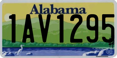 AL license plate 1AV1295