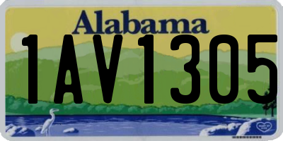 AL license plate 1AV1305