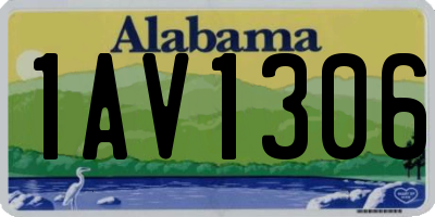 AL license plate 1AV1306