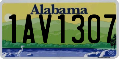 AL license plate 1AV1307