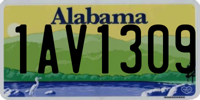 AL license plate 1AV1309