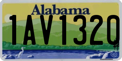 AL license plate 1AV1320