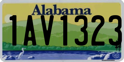 AL license plate 1AV1323