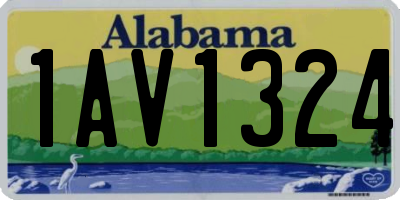 AL license plate 1AV1324