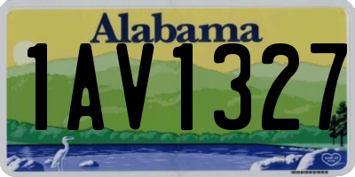 AL license plate 1AV1327